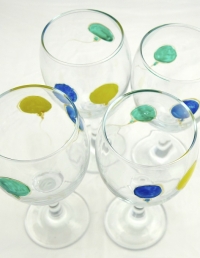 09-Balloons 2014 Hand Painted Wine Glasses-Set of 4 - Copy
