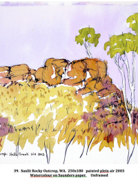 Sunlit Rocky Outcrop,WA 250x180
