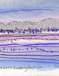 Mangroves Pre Dawn Kimberley Coast, WA. 180x125