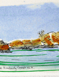 Rocky Shore Kimberley Coast, WA. 180x125